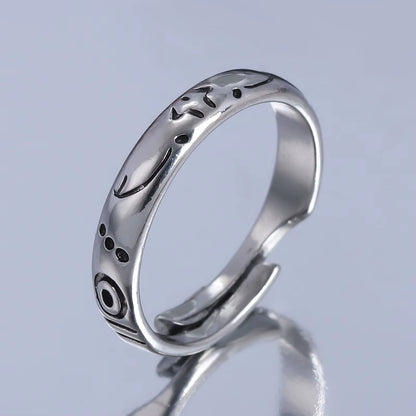 Anime Jujutsu Kaisen Yuta Okkotsu Rings Cosplay Props Men Women Couple Lover Ring Jewelry Accessories Gifts