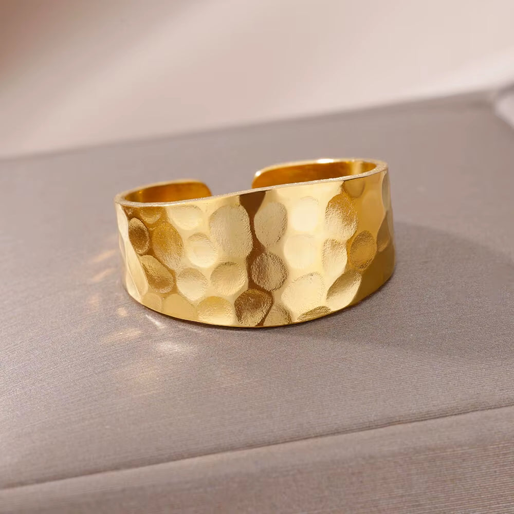316L Stainless Steel Rings for Women Gold Color Never Fade Luxury Classic Rings Wedding Couple Rings Jewelry Free Shipping