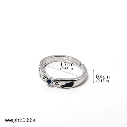 Anime Jujutsu Kaisen Yuta Okkotsu Rings Cosplay Props Men Women Couple Lover Ring Jewelry Accessories Gifts