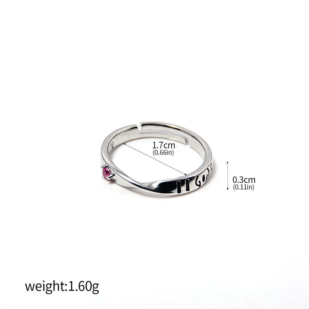 Anime Jujutsu Kaisen Yuta Okkotsu Rings Cosplay Props Men Women Couple Lover Ring Jewelry Accessories Gifts